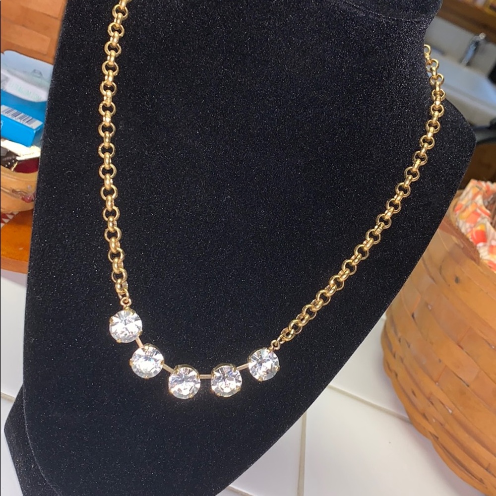 cushioncut 5 gem necklace